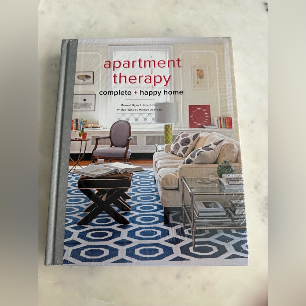 Home Decor Book - Apartment Therapy- William Sonoma-still in plastic wrap.